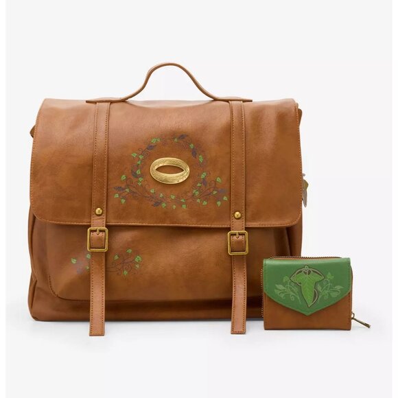 Her Universe Handbags - Her Universe The Lord Of The Rings One Ring Leaves Messenger Bag and Wallet NWT